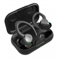 Kabellose Bluetooth-Ohrhörer, Stereo-Sound, wasserdichte Akkuanzeige, Ohrbügel, tiefer Bass, HD-Anrufe, Kopfhörer für Lauftraini