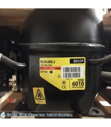 Kompressor Danfoss Secop NLX8.0KK.2, LBP - R600a, 220-240V, 50Hz, 105H6010 - nicht lieferbar, ersetzt durch Nachfolger