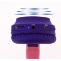 Kinder Katzenohr Kopfhörer Kabellose Faltbare Kopfhoerer Bluetooth 5.0 Kopfhörer LED Stereo Musik Kopfhoerer Rot