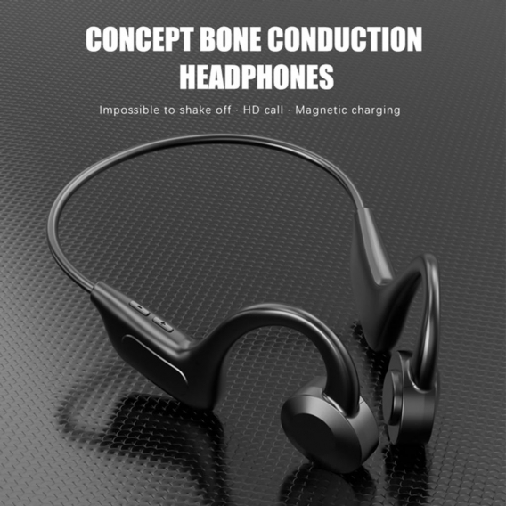 Tragbarer Kabelloser Sport Bluetooth Kopfhörer, Open Ear Bluetooth Sportkopfhörer mit Knochenleitung, Widerstandsfähige Kabellos