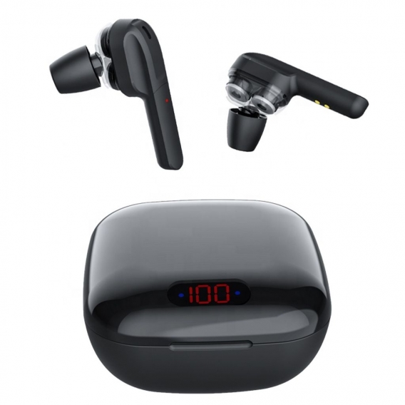 Kabelloser Bluetooth-Kopfhörer AlianX E8, Stereo-Sound, Bluetooth 5.0, Touch Control, Schwarz