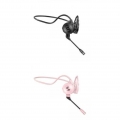 2 Stück Open-Ear Bluetooth 5.0 Knochenleitungs-Headset, schweißresistent, abnehmbares Mikrofon, HD-Rauschunterdrückung, Workouts