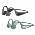 Knochenleitungskopfhörer Bluetooth 5.0 Headset Leicht Dunkelgrau+Knochenleitungskopfhörer Bluetooth 5.0 Headset Leichtes Grün