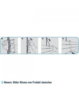 Dreifache Rohrhalterung Metall 3/8" 5/8" 3/4" - 1/2" 3/4" 1", M8/M10 (Set aus 5 Stk.)