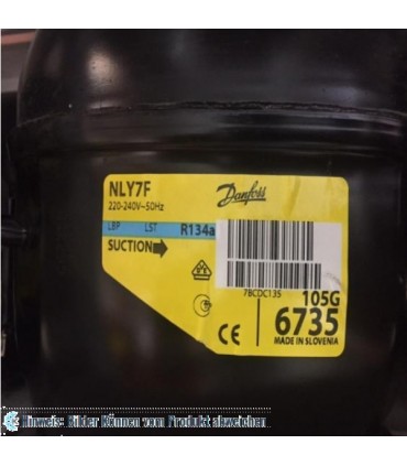 Kompressor Danfoss Secop NLY7F, LBP - R134a, 220-240V, 50Hz, 105G6735 - nicht lieferbar, ersetzt durch Nachfolger