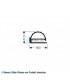 Flachprofil PVC braun 1 m (11,5x18,5)