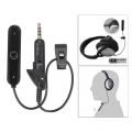 Kopfhörerkabel mit Inline-Mikrofonkabelzubehör Schwarze Fernbedienung,3,5 mm,ABS-Kunststoff-Audiokabel für QC15 QC2-Kopfhörer,Er