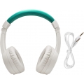 Timio Kinder-Kopfhörer weiß-grün On-Ear max. 85 dB faltbar 120 cm Kabel AUX