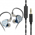 QKZ ZXN 3,5-mm-Kabelgebundener Kopfhoerer Dynamischer Musikkopfhoerer Abnehmbares Kopfhoererkabel Ohrhaken Sport-Headset In-Ear-