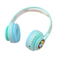Cute Paws Wireless Kopfhörer Over-Ear Bluetooth Bunte LED W / Mikrofon Kinder-Headset für Teenager Mädchen Online-Klassen 10H Mu