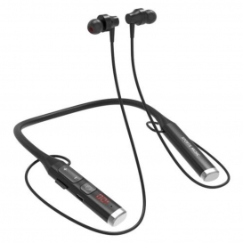 More about Hängendes Nacken-Headset TF-Karte Bluetooth-FM-Radio Eingebautes Mikrofon-Multifunktionsdisplay für die Arbeit - Silber Farbe Si