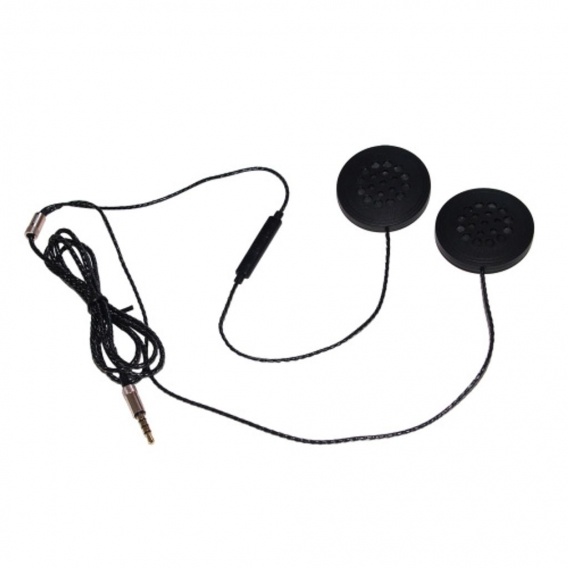 Kabelgebundenes Motorrad-Headset mit Mikrofon 3,5-mm-Stecker Stereo-Lautsprecher mit Geräuschunterdrückung für Mobiltelefone MP3