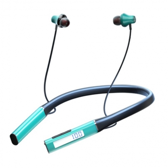 Drahtloses Nackenbügel-Headset Wasserdichte Gaming-Ohrhörer Hängende Kopfhörer für Handys Farbe Grün