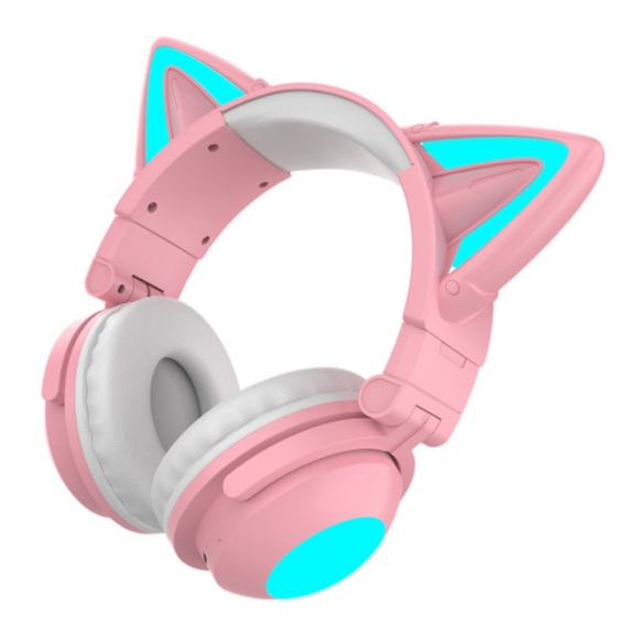 Cat Ear Wireless Bluetooth Headset Kopfhörer Kopfhörer Ohrhörer Neu Rosa+Cat Ear Wireless Bluetooth Headset Kopfhörer Kopfhörer 