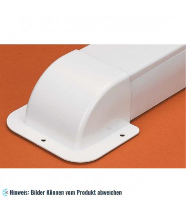 Optimal-Duct Wanddurchführung OD-90 - RAL9003, volle Verpackungseinheit 10 Stück