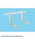 Wandkonsole lackiert mit Traverse 420x400x780 mm - 70+70 kg