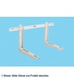 Wandkonsole lackiert mit Traverse 420x400x780 mm - 70+70 kg