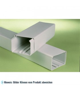 More about Eco-Duct 80 (80x60 mm) Montagekanal L＝2 m - RAL9002, Volle Verpackungsseinheit 8 Stk. (16 Meter)