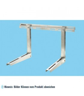 CNS Wandkonsole (Edehlstahl) mit Traverse 530x400x800 - 100+100 kg - Schrauben