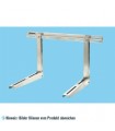 CNS Wandkonsole (Edehlstahl) mit Traverse 530x400x800 - 100+100 kg - Schrauben
