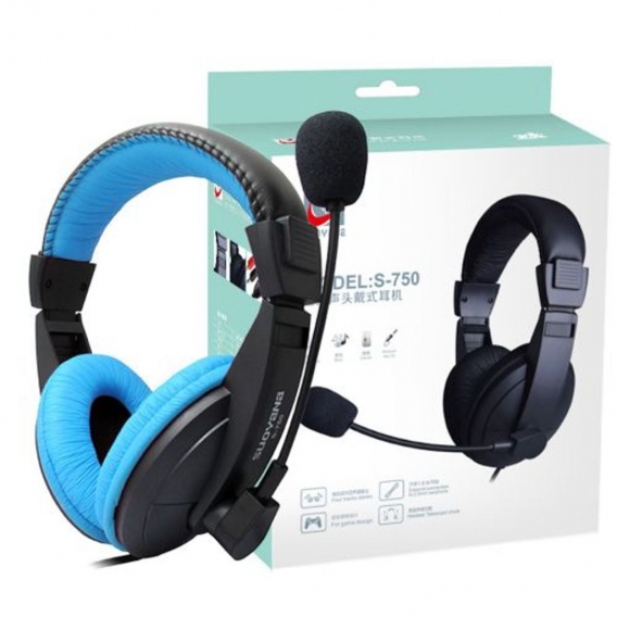 Kabelgebundenes Over-Ear-Gaming-Headset, mit Mikrofon, Stereo Komfortable Soft Memory Ohrenschützer Einstellbares Leichtgewicht 