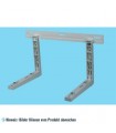 Komposit Halterung mit Traverse (Wandkonsole) 410x460x790 mm - 40+40 kg - Schrauben
