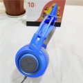 Kids Wired Headset 3,5 Mm Verstellbarer Kopfbügel Kopfhörer Ohrmuschel mit Mikrofon
