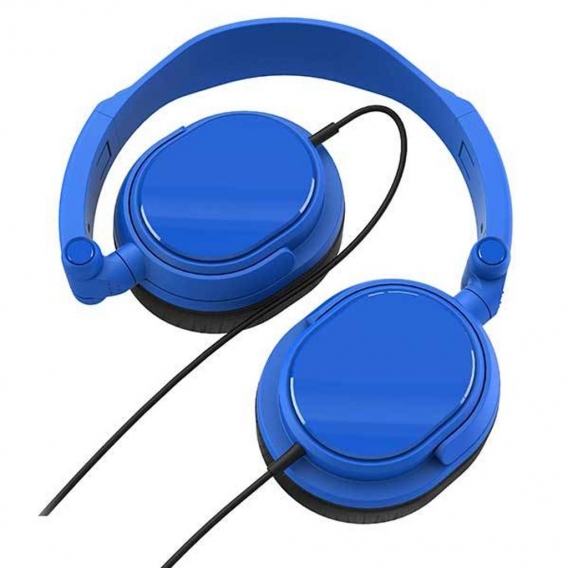 DJ Kopfhörer, gepolsterte Kopfbügel perfekte Passform in Blau