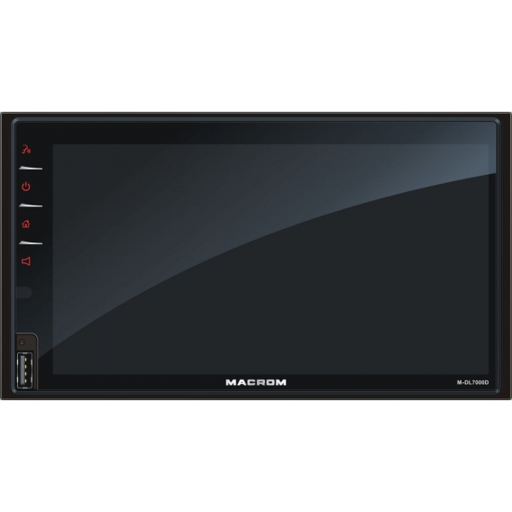 Caliber M-DL7000D - Macrom M-DL7000D- 4x40W 2 Din Autoradio mit 6,8-Zoll Monitor CarPlay Android Auto