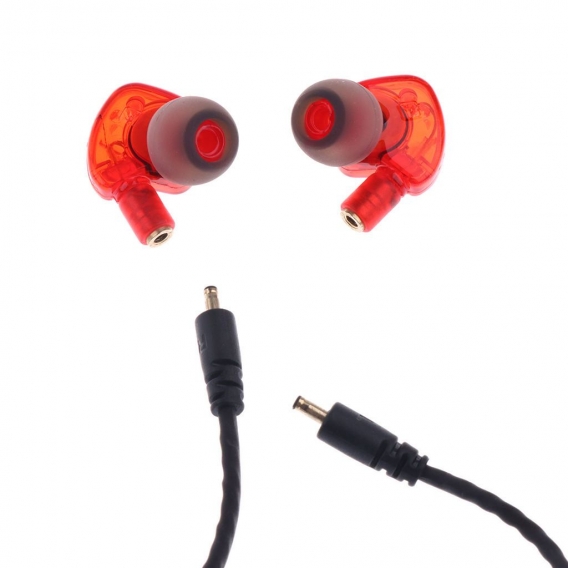 In-Ear Stereo Kopfhörer Ohrhörer mit Mikrofon 3.5mm-Anschluss für PC, Laptop, Tablet,Smartphone Headphone Farbe rot