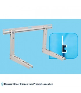 Wandkonsole lackiert mit Traverse (U-Profil) SBU 01 - 850x400x450 mm 75+75 kg