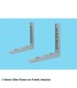 Komposit Halterung ohne Traverse (Wandkonsole) 460x410 mm - 40+40 kg - CNS Schrauben