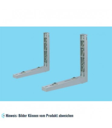 Komposit Halterung ohne Traverse (Wandkonsole) 460x410 mm - 40+40 kg - CNS Schrauben