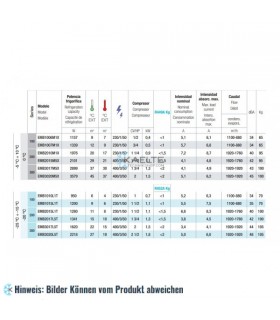 Kide Kälteaggregrat EMB3020L5T für Kühlzellen ca. 23m³, 400/3 - 50kW, 2218 W, -25 °C bis -15 °C