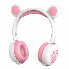 More about Kabellose Kopfhörer RGB 3 Farbe LED Kinder faltbare Komfort-Ohrschützer mit Mikrofon 15H Musikzeit für Tablet-TV Kinder Mädchen 
