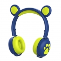 Bear Ear Paws Wireless Kopfhörer Kinder Bluetooth & Kabelgebundene Kopfhörer Over On Ear mit Mikrofon für Tablet TV Kinder Mädch
