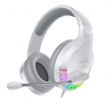 Stereo PC Gaming Headset Kopfhörer Online Chat mit Mikrofon Farbe Weiß A.