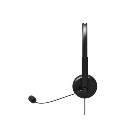 PORT-DESIGNS Office USB-Stereo-Headset mit Mikrofon Eingebautes Mikrofon, Schwarz, Over-Ear