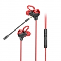 G3000 Kabelgebundener Dynamischer Kopfhörer 3,5-Mm-In-Ear-Gaming-Kopfhörer Mit Mikrofon Für Telefon/Pc -Schwarz-Rote Deluxe-Edit
