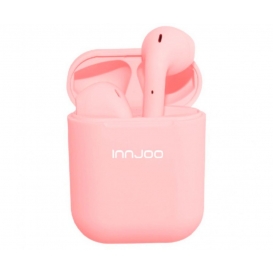More about Innjoo go v2 rosa drahtloser Bluetooth-Kopfhörer und Batteriefach