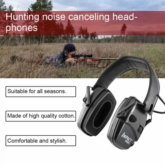 Anti-Noise Impact Ear Protector Elektronische Noise Reduction-Ohrenschuetzer Professionelle Noise Cancelling-Ohrenschuetzer fuer