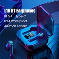 L10 BT5.1 Drahtlose Ohrhoerer In-Ear-Ohrhoerer LED-Anzeige / Rauschunterdrueckung / Touch Control / IPX4 Wasserdicht / HiFi-Ster