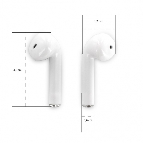 KAORKA-474070-In-Ear-Kopfhörer mit TWS-Bluetooth-Mikrofon - weiß