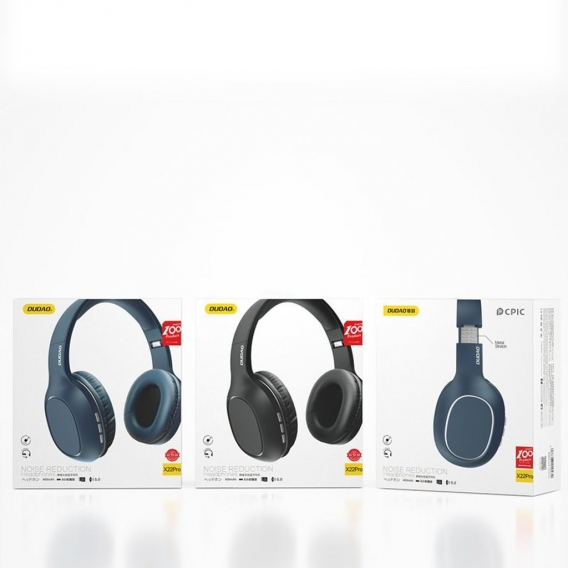Dudao Earphones On-Ear kabellos Kopfhörer Bluetooth 5.0 Ohrhörer Over Ear Headset FM Kartenleser Radio, schwarz