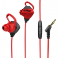Sport Kopfhörer Wired Gaming Ohrhörer Kopfhörer mit Mic, Stereo Sound Volumen Control und Abnehmbare Mikrofon für Smartphone Far