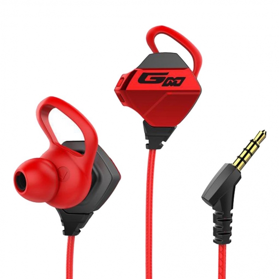 Sport Kopfhörer Wired Gaming Ohrhörer Kopfhörer mit Mic, Stereo Sound Volumen Control und Abnehmbare Mikrofon für Smartphone Far