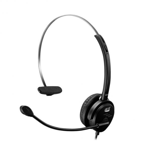 Adesso Single-Sided USB Wired Headset with Micro.