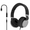 Headset mit USB-C / 3.5 mm Klinkenadapter Eara One by 4Smarts - Schwarz