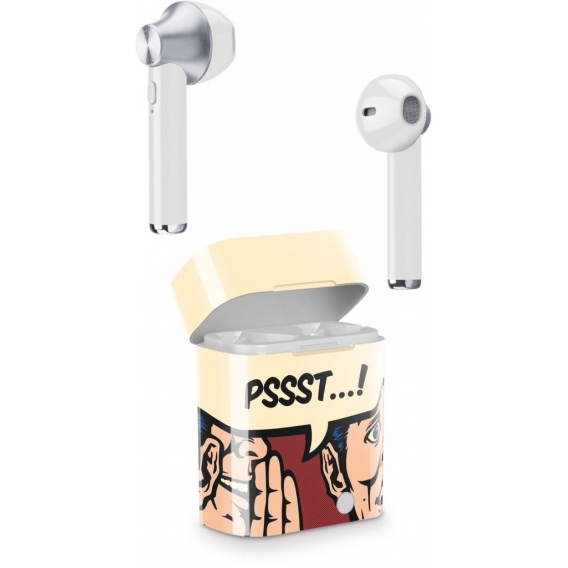 AQL Music Sound TWS Bluetooth In-Ear Headset PopArt Comic Kopfhörer Ladebox