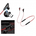 Bluetooth-Kopfhörer Nackenbügel-Kopfhörer Mit HD-Mikrofon 68 Std. Rot Farbe rot